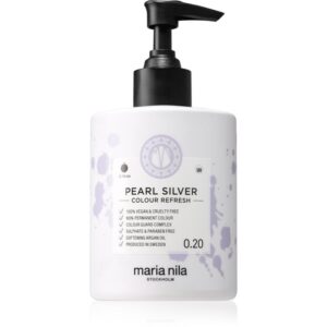 Maria Nila Colour Refresh Pearl Silver mască fină de hrănire fără pigmenți permanenți de culoare rezistă la 4 - 10 spălări 0.20 300 ml-Țena