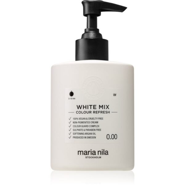 Maria Nila Colour Refresh White Mix masca hrănitoare fără pigmenți de culoare pentru a crea nuanțe pastelate rezistă la 4 - 10 spălări 0.00 300 ml-ro