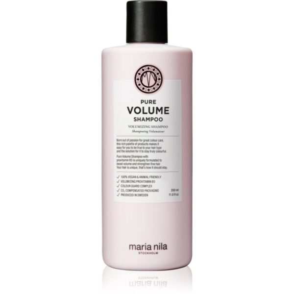 Maria Nila Pure Volume șampon cu efect de volum pentru părul fin fără sulfat 350 ml-Țena