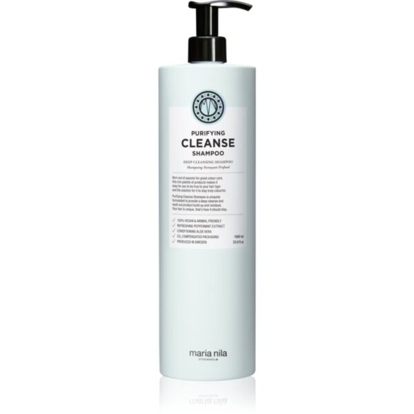 Maria Nila Purifying Cleanse curatarea profunda a scalpului pentru toate tipurile de păr 1000 ml-Țena