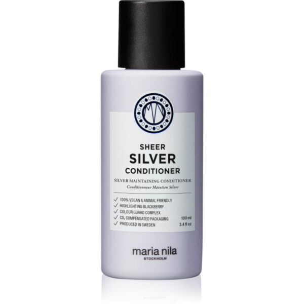 Maria Nila Sheer Silver Conditioner balsam hidratant de neutralizare tonuri de galben fără sulfat 100 ml-ro