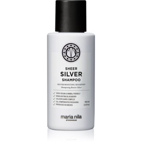Maria Nila Sheer Silver Shampoo șampon pentru neutralizarea tonurilor de galben 100 ml-Țena