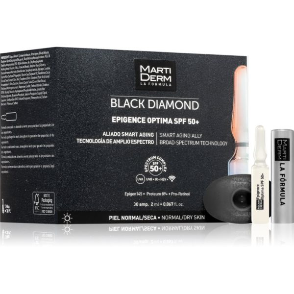 MartiDerm Black Diamond Epigence Optima SPF 50+ ser protector in fiole SPF 50+ 30x2 ml-ro
