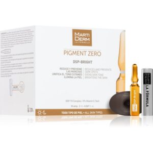 MartiDerm Pigment Zero DSP-BRIGHT ser pentru depigmentare cu vitamina C cu vitamina C 30x2 ml-Țena