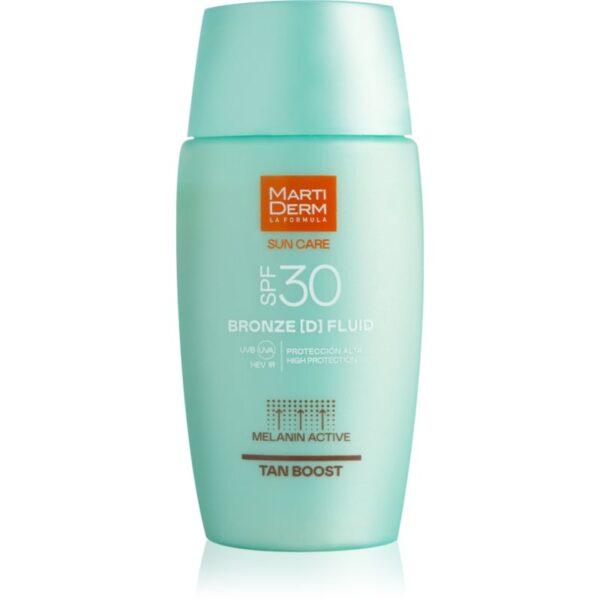 MartiDerm Sun Care Bronze D Fluid fluid pentru fata cu protectie solara mentinerea bronzului SPF 30 50 ml-ro