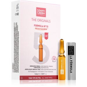 MartiDerm The Originals Formula Nº10 HD Color Touch ser facial hidratant cu vitamina C SPF 30 5x2 ml-ro