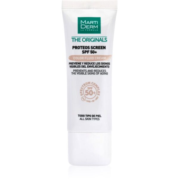 MartiDerm The Originals Proteos Screen Fluid nuantator SPF 50+ 40 ml-Țena
