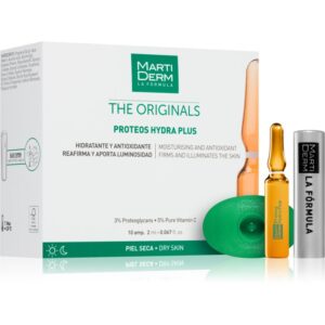 MartiDerm The Originals Protoes Hydra Plus ser hidratant in fiole cu vitamina C 10x2 ml-ro