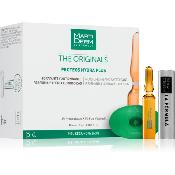 MartiDerm The Originals Protoes Hydra Plus ser hidratant in fiole cu vitamina C 10x2 ml-ro