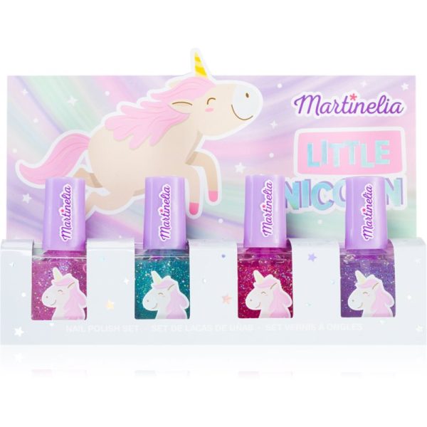 Martinelia Little Unicorn Nail Polish Set set de lacuri de unghii pentru copii Pink