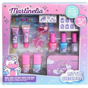 Martinelia Little Unicorn Nail&Lip SET With Tinbox set pentru copii 3+-ro