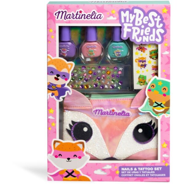 Martinelia My Best Friends Nails & Tattoo set pentru copii-ro
