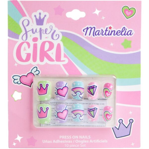 Martinelia Super Girl Nails unghii artificiale pentru copii 10 buc-ro