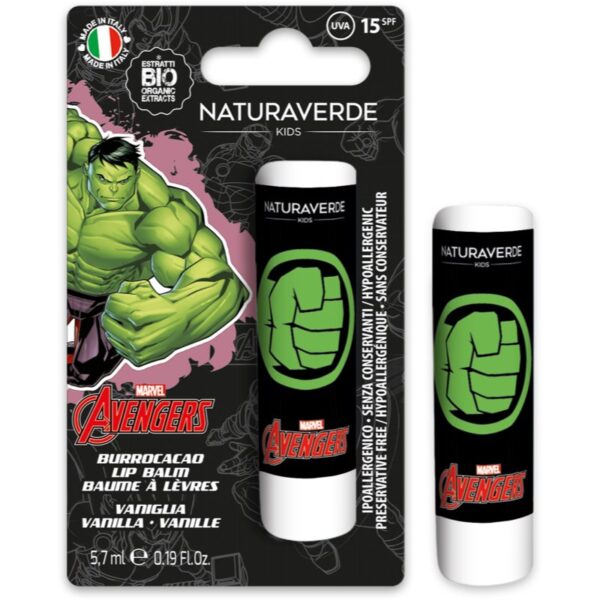 Marvel Avengers Lip Balm balsam de buze pentru copii Vanilla SPF 15 5