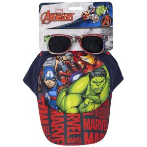 Marvel Avengers Set Cap & Sunglasses set pentru copii 3+ years Size 53 cm 1 buc-Țena