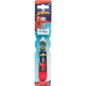 Marvel Spiderman Flashing Toothbrush perie de dinti fin pentru copii 3+ 1 buc-Țena