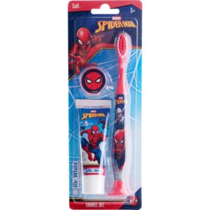 Marvel Spiderman Travel Kit set pentru îngrijirea dentară pentru copii-Țena