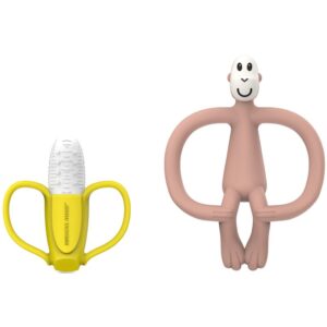 Matchstick Monkey Banana Soother & Monkey Teether set cadou pentru copii 1 buc-ro