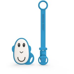 Matchstick Monkey Flat Face Teether & Soother Clip set cadou pentru copii Blue-Țena