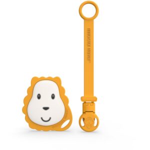 Matchstick Monkey Flat Face Teether & Soother Clip set cadou pentru copii Lion-Țena