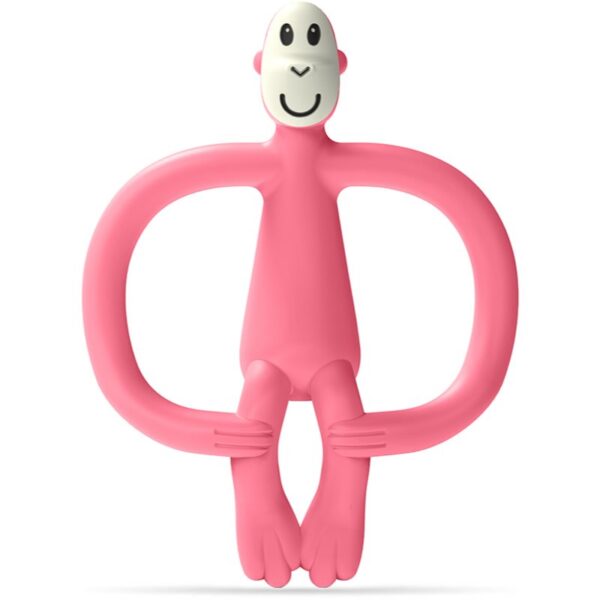 Matchstick Monkey Monkey Teether jucărie pentru dentiție perie 2 in 1 Pink 1 buc-ro