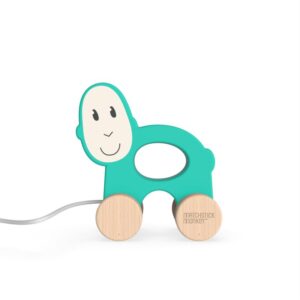 Matchstick Monkey Pull Along Animal jucărie de tras Monkey 1 buc-Țena