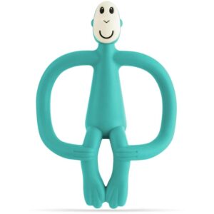 Matchstick Monkey Teething Toy and Gel Applicator jucărie pentru dentiție perie 2 in 1 Green 1 buc-ro