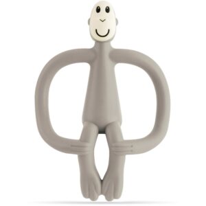 Matchstick Monkey Teething Toy and Gel Applicator jucărie pentru dentiție perie 2 in 1 Grey 1 buc-ro