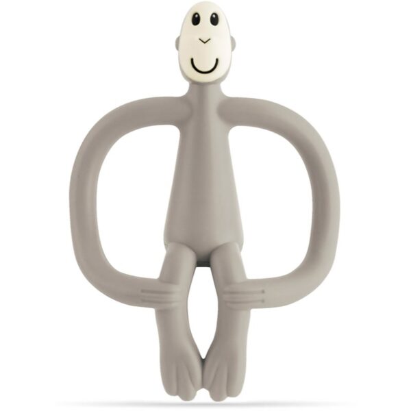 Matchstick Monkey Teething Toy and Gel Applicator jucărie pentru dentiție perie 2 in 1 Grey 1 buc-ro