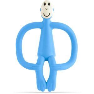 Matchstick Monkey Teething Toy and Gel Applicator jucărie pentru dentiție perie 2 in 1 Light Blue 1 buc-ro