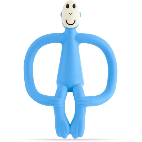 Matchstick Monkey Teething Toy and Gel Applicator jucărie pentru dentiție perie 2 in 1 Light Blue 1 buc-ro