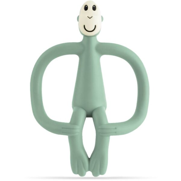 Matchstick Monkey Teething Toy and Gel Applicator jucărie pentru dentiție perie 2 in 1 Mint Green 1 buc-ro