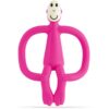 Matchstick Monkey Teething Toy and Gel Applicator jucărie pentru dentiție perie 2 in 1 Pink 1 buc-Țena
