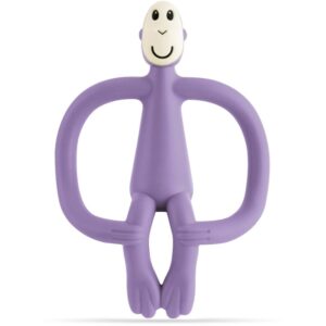 Matchstick Monkey Teething Toy and Gel Applicator jucărie pentru dentiție perie 2 in 1 Purple 1 buc-ro