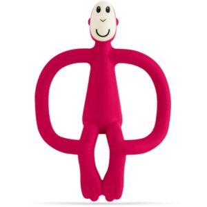 Matchstick Monkey Teething Toy and Gel Applicator jucărie pentru dentiție perie 2 in 1 Ruby 1 buc-Țena