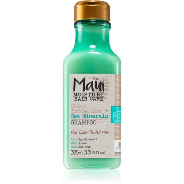 Maui Moisture Colour Protection + Sea Minerals sampon pentru stralucirea si tonifierea parului vopsit cu minerale 385 ml-Țena