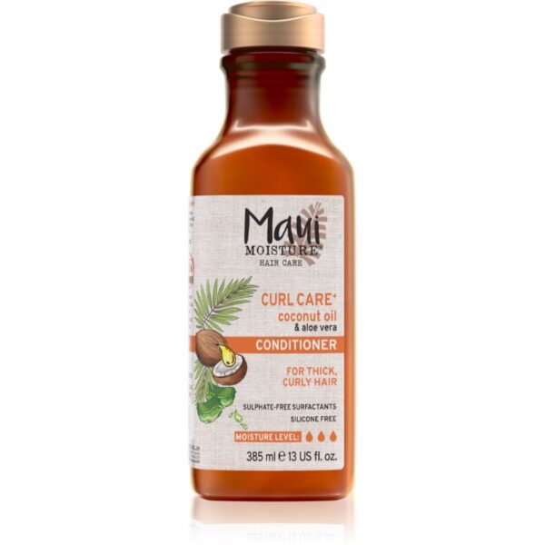 Maui Moisture Curl Quench + Coconut Oil balsam cu ulei de nucă de cocos pentru par ondulat si cret 385 ml-ro