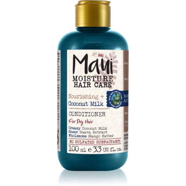 Maui Moisture Nourish & Moisture + Coconut Milk balsam hidratant pentru par uscat 100 ml-ro