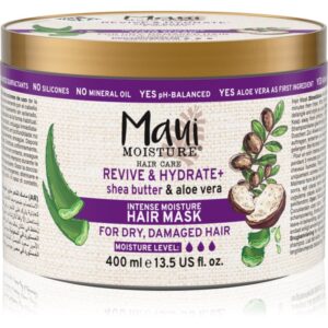 Maui Moisture Revive & Hydrate + Shea Butter masca hranitoare pentru păr 400 ml-Țena