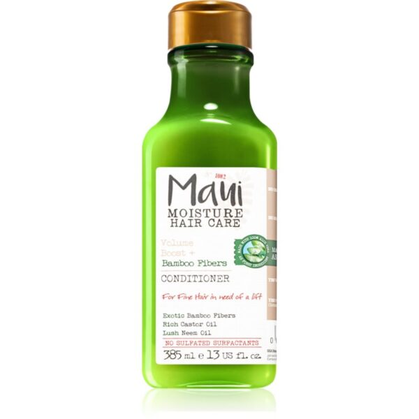 Maui Moisture Volume Boost + Bamboo Fibers balsam pentru indreptare pentru par fin 385 ml-ro