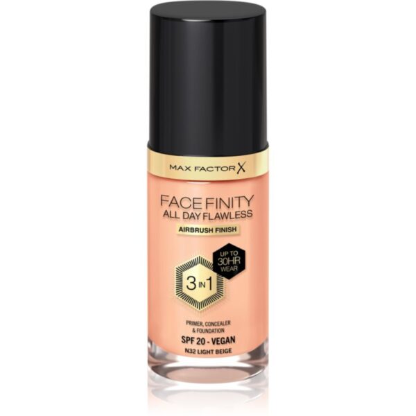 Max Factor Facefinity All Day Flawless machiaj persistent SPF 20 culoare 32 Light Beige 30 ml-ro
