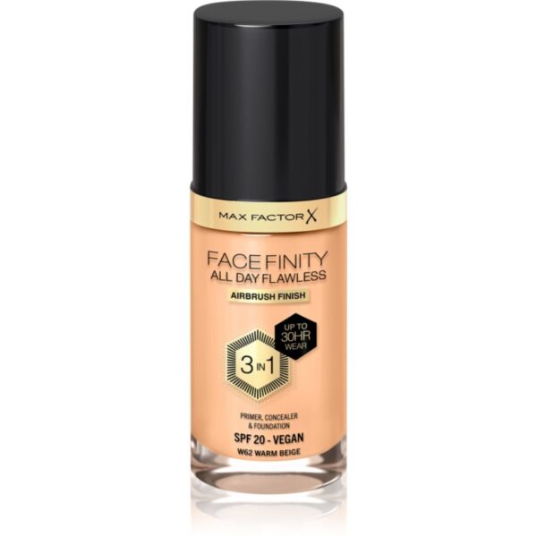 Max Factor Facefinity All Day Flawless machiaj persistent SPF 20 culoare 62 Warm Beige 30 ml-ro