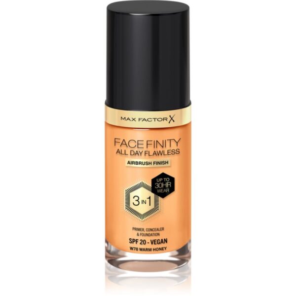 Max Factor Facefinity All Day Flawless machiaj persistent SPF 20 culoare 78 Warm Honey 30 ml-ro