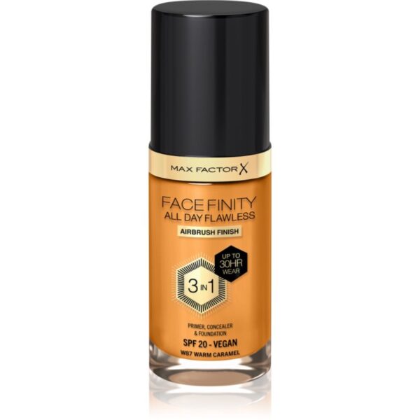 Max Factor Facefinity All Day Flawless machiaj persistent SPF 20 culoare 87 Warm Caramel 30 ml-ro