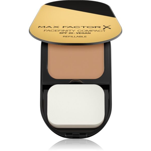 Max Factor Facefinity Refillable Fond de ten matifiant compact SPF 20 culoare 003 Natural Rose 10 g-Țena