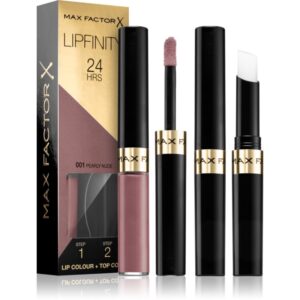 Max Factor Lipfinity Lip Colour ruj cu persistenta indelungata balsam culoare 001 Pearly Nude 4