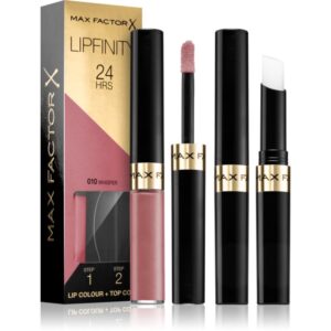 Max Factor Lipfinity Lip Colour ruj cu persistenta indelungata balsam culoare 010 Whisper 4