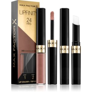 Max Factor Lipfinity Lip Colour ruj cu persistenta indelungata balsam culoare 350 Essential Brown 4