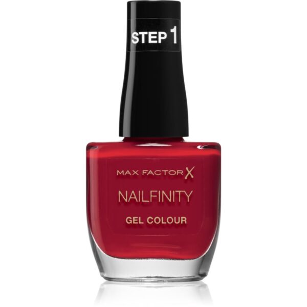 Max Factor Nailfinity Gel Colour gel de unghii fara utilizarea UV sau lampa LED culoare 310 Red Carpet Ready 12 ml-ro