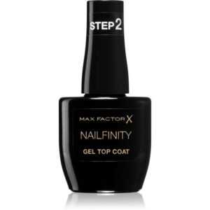 Max Factor Nailfinity Gel Top Coat lac gel de unghii pentru acoperirea superioară culoare 100 The Finale 12 ml-ro